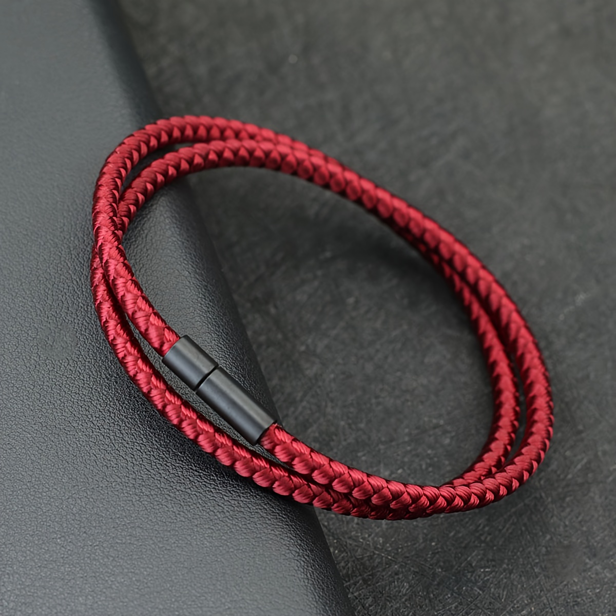 Simple Keel Rope Bangle Bracelet for Men